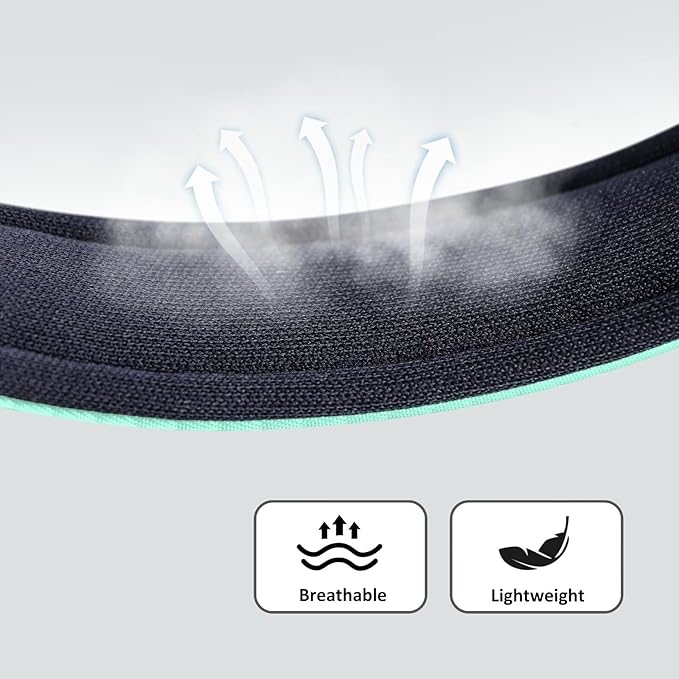 Didog Soft Padded Dog Collars for Small Dogs, Lightweight and Breathable Dog Collar with Metal Buckle, Green, M