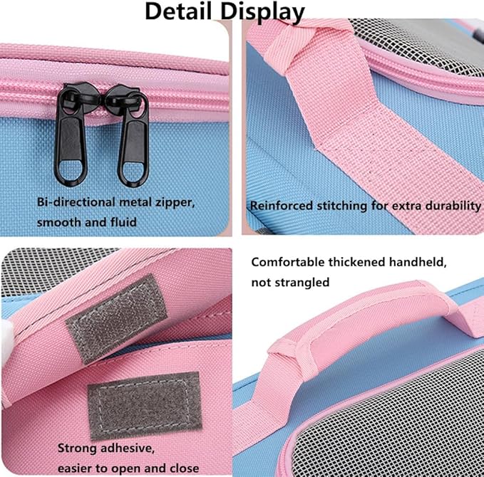 Cat Dog Carrier Backpacks,Pet Backpack Carrier, Bubble Backpack Pet Carriers with Breathable Mesh for Cats Small Dogs Puppies Animals for Travel, Hiking, Camping or Outdoor Use (Pink)