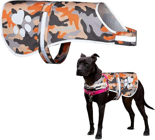 Dog Reflective Vest – Hi-Vis Fluorescent Visibility That Helps to Safeguard Your Pet On/Off Leash in Urban & Rural Areas (Camo, X-Small)
