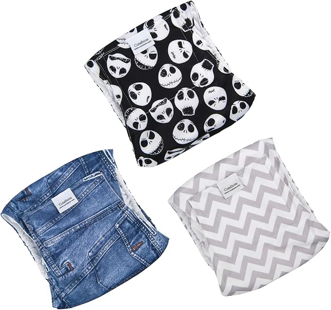 CuteBone Dog Belly Bands for Male Dogs Wraps Washable Doggie Diapers DM06XS