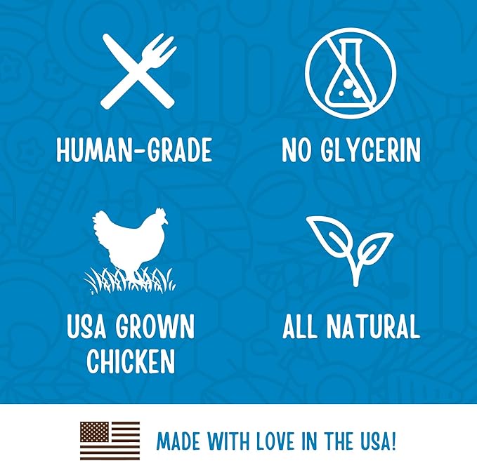 Full Moon Chicken Fillet Healthy All Natural Dog Treats Human Grade Made in USA 48 oz (Pack of 2)