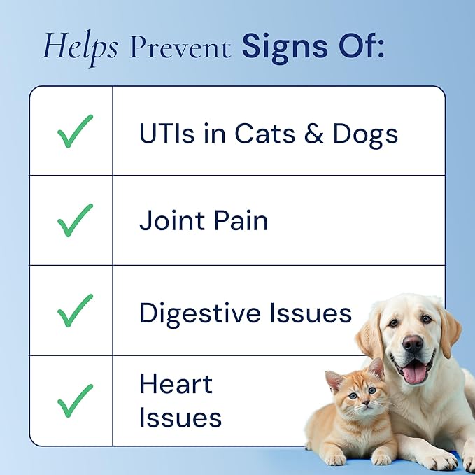 Advanced 15-in-1 Multivitamin for Dogs & Cats - Premium Liquid Supplement with Glucosamine, Vitamin B Complex and Cranberry for Joint, Digestive, Skin, Immune & UTI Support - 2.0 Fl Oz - Made in USA