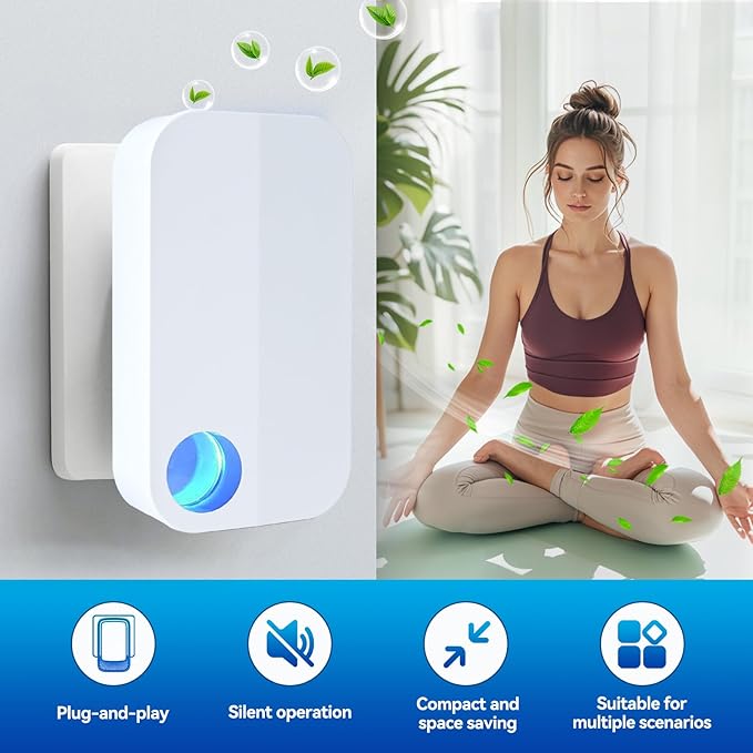 Air Ionizers Negative Ion Air Purifier for Home Portable Air Freshner for Office Living Room,kitchen,Bathroom,Pet Room, Quiet Operation Ionic Air Purifier for Bedroom(4)