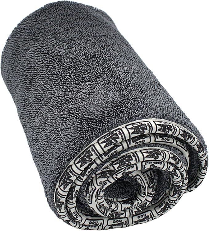 Devil Dog Premium Pet Drying Towel, Ultra-Soft, Highly Absorbent Microfiber Bath Towel for Dogs, Cats, and Other Animals - Gray, Small 16" x 24" 1200GSM 80% 20% Blend