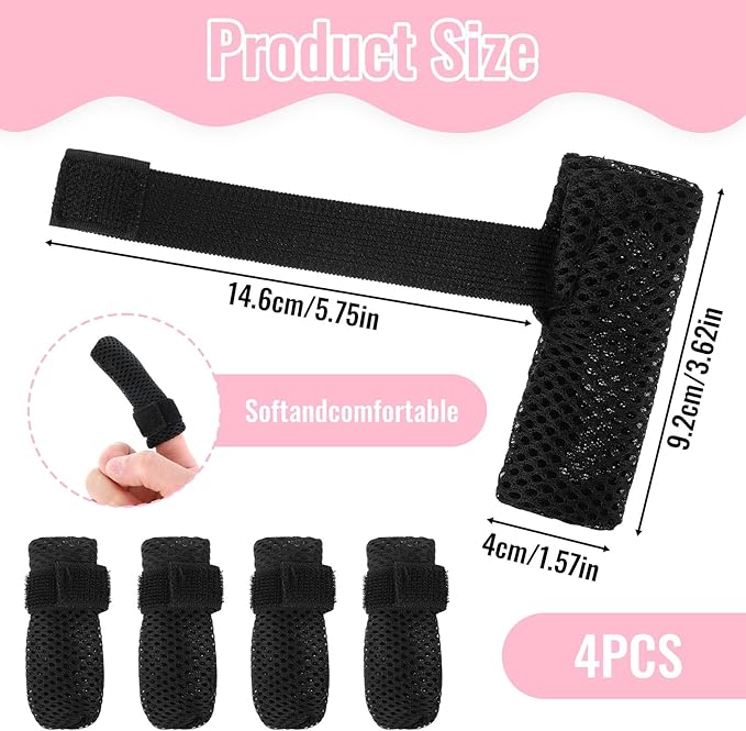 4Pcs Cat Shoes, Anti Scratch Cats Claw Covers, 3.62×1.57 Inches Breathable Mesh Nail Caps for Cats Claws, Adjustable Cat Mittens for Pet Bathing Feeding Cutting Nails(Black)