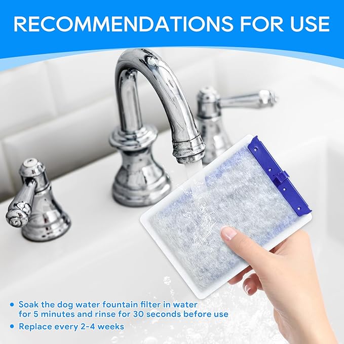 Filter Cartridges Large Compatible with Tetra Whisper Bio-Bag Aquarium Filters, Fish Tank Filters Replacement for Aquariums for Whisper Filter 20i 40i/ IQ 20 30 45 60/ PF20 30 40 60, 6 Pack