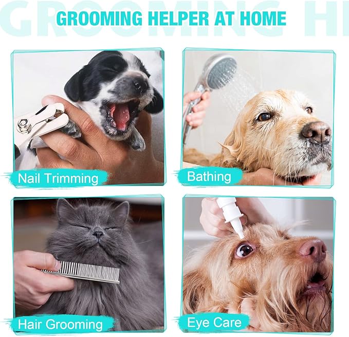 Dog Grooming Hammock - Upgrade Pet Grooming Harness for Nail Trimming (L 50lb), Dog Sling for Nail Clipping, Dog Hanging Holder Hanger for Cutting Nail with Nail Clippers