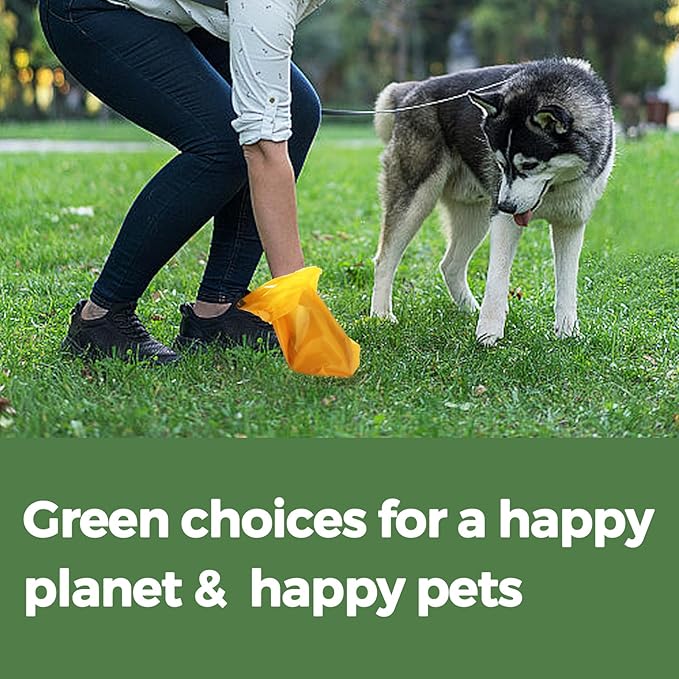 Dog Poop Bags Rolls Biodegradable 100% Leak Proof Thickened Waste Bags - 600 Count 40 Rolls - Cornstarch Based Doggie Poop Bag for Small and Big Dogs（Lavender）