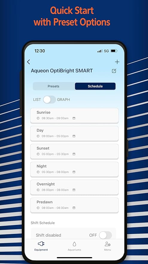 Coralife Fish Tank Aquarium Seascape WiFi/Bluetooth Smart LED Light Fixture, 18-24"