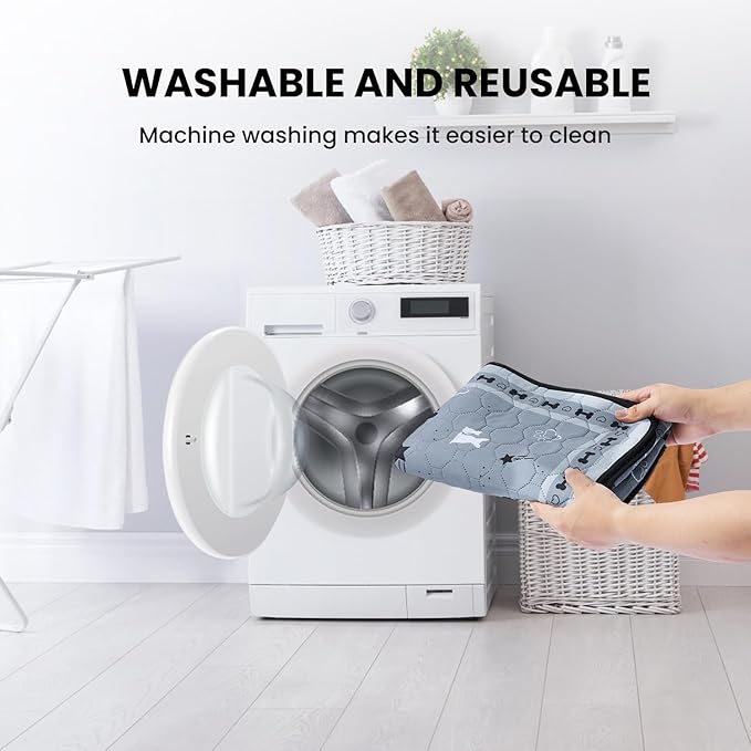 Gardner Pet Washable Dog Pee Pads, 72'' x 72'' Non Slip Dog Mats with Great Urine Absorption, Reusable Puppy Pee Pads for Potty Training , 1 Pack