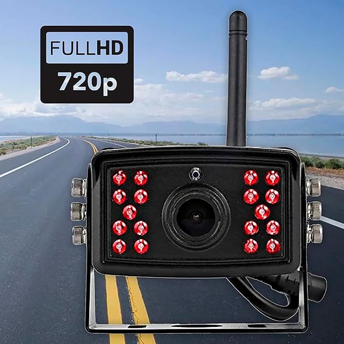 FalconEye Electronics 2nd Generation 200-300Ft Wireless Range Backup Camera for Trucks, Fleets. HD, 7inch LCD (1 Cam System)