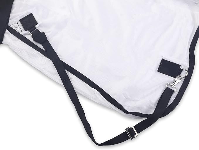 Comfy Mesh Horse Fly Sheet Equine Summer Sheets Stand Neck White 78