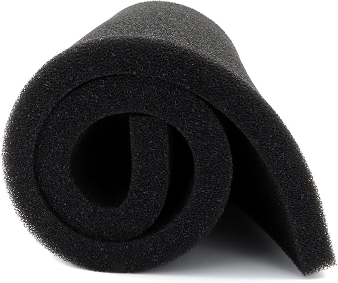 ALEGI Aquarium Filter Media Foam Material Cut to Fit, 36" x 12" x 1", 40 PPI Bio Pre Filter Sponge Pad Sheet for Fish Tank