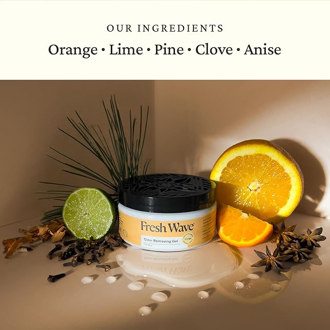 Fresh Wave Orange Odor Removing Gel, 7 oz., Pack of 3