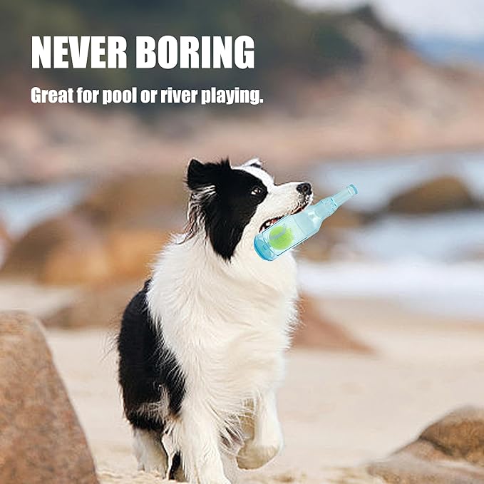 Dog Squeaky Floating Toy for Small Medium Large Dogs Training Fetch Indestructible Dog Chew Toys Indoor Pool Beach Outdoor Pet Supplies Red M