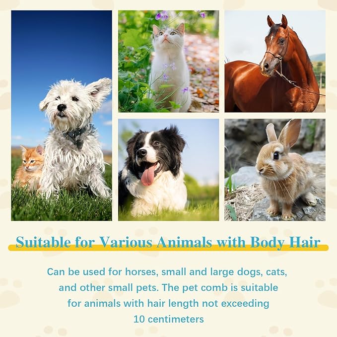 2025 Upgrade Deshedting Dog Brush & Cat Brush - Dog Undercoat Brushs with Comfort Grip, Pet Hair Removal Tool for Shedding - Fits Short Hair Pets (4 Inches)