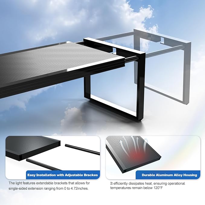 FZONE LED Aquarium Light with APP Control, Full Spectrum for 18-24‘’ Planted Aquariums, Timer Sunrise/Sunset,24W (Light 45)