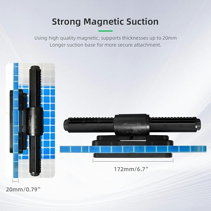 CONQUERALL Magnetic Powerhead 55W 35000L/H DC 24V Cross Flow Circulation Pump for 160 Gallon Freshwater Marine Wave Maker