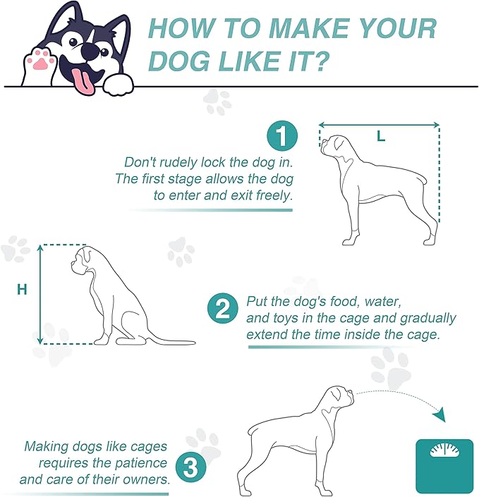 EDYO LIVING 72.5" Large Dog Crate Furniture for 2 Dogs, Wooden Dog Kennel with Drawers, Divider, Sliding Barn Door, Water Resistant Indoor Furniture Style Double Dog Crates, White