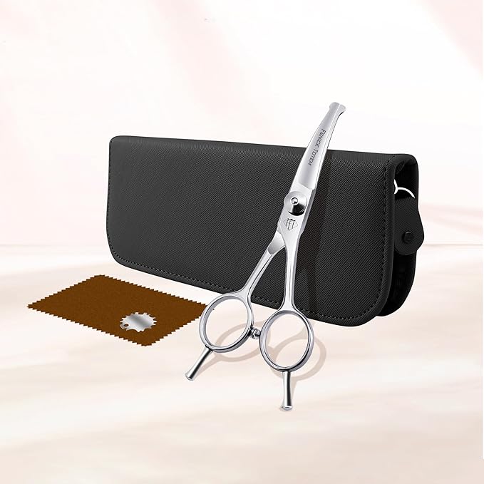 Dog Grooming Scissors: 4.75" Pet Curved Shears Made Of Advanced Stainless Steel Alloy for Trimming Dogs Cats and Other Pets Face and Paws