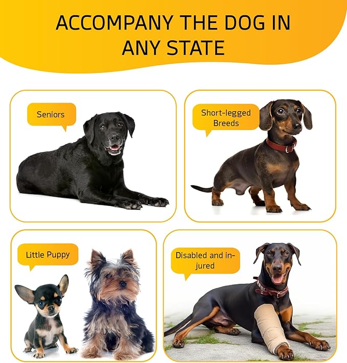 Dog Stairs for High Bed, Dog Steps for Bed Couch Sofa, 35D Foam Extra Wide Pet Steps for Small Dogs and Cats, Pet Stairs with Non-Slip Bottom Brown, 4 Steps