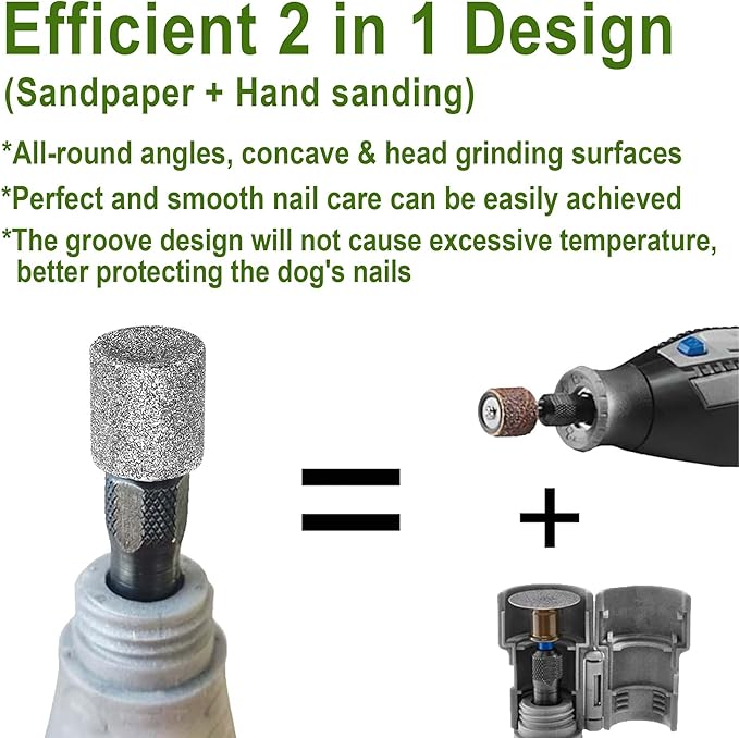 Diamond Dog Nail, 1/8'' Nail Tool for Dogs, for Animals Nail Care & Home Grinder Tools for Dogs and Animals