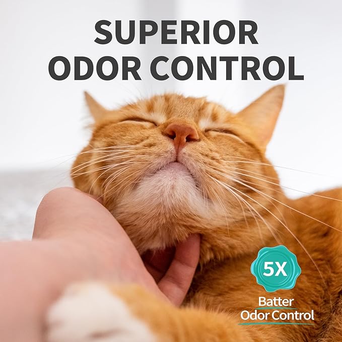 Cat Litter Crystals No Clumping Odor Control Kitty Litter Non-Clumping No scooping Low Dust, Low Tracking, Dehydrates Waste Cologne- 8.6 lbs (2 x 4.3 lb Packs)