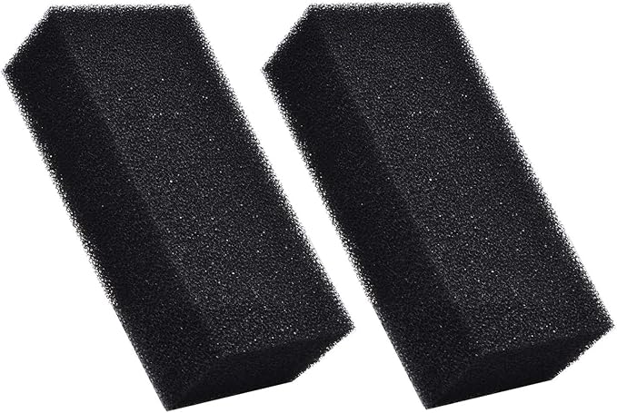 ALEGI Filter Foam Sponges, Bio Sponge Filter Media Pad, Cut-to-Size Foam for Aquarium Fish Tank (10" x 4.7" x 2.75" (2pcs))