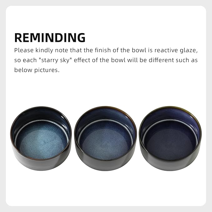 Ceramic Elevated Cat Food and Water Bowl, Kitty Bowl, Raised Cat Dish, Pet Feeder (5.1 in,1 x Starry Sky + Stand)