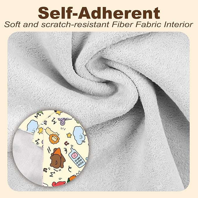 Cat Grooming Wrap for Cutting Nails with Cat Nail Clipper, Self-Adherent Wrap for Ear Cleaning, Anti-Runaway/Scratch, Cat Swaddle Wrap for Calming, Yellow