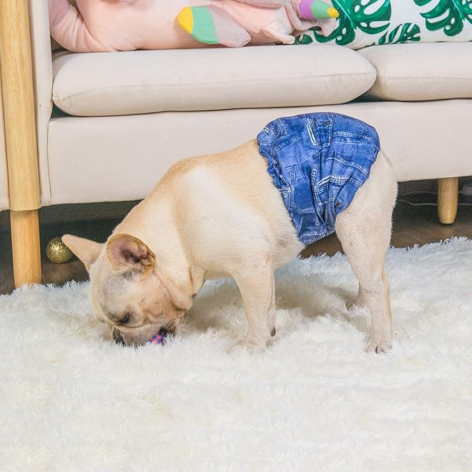 CuteBone Dog Belly Bands for Male Dogs Wraps Washable Doggie Diapers DM06L