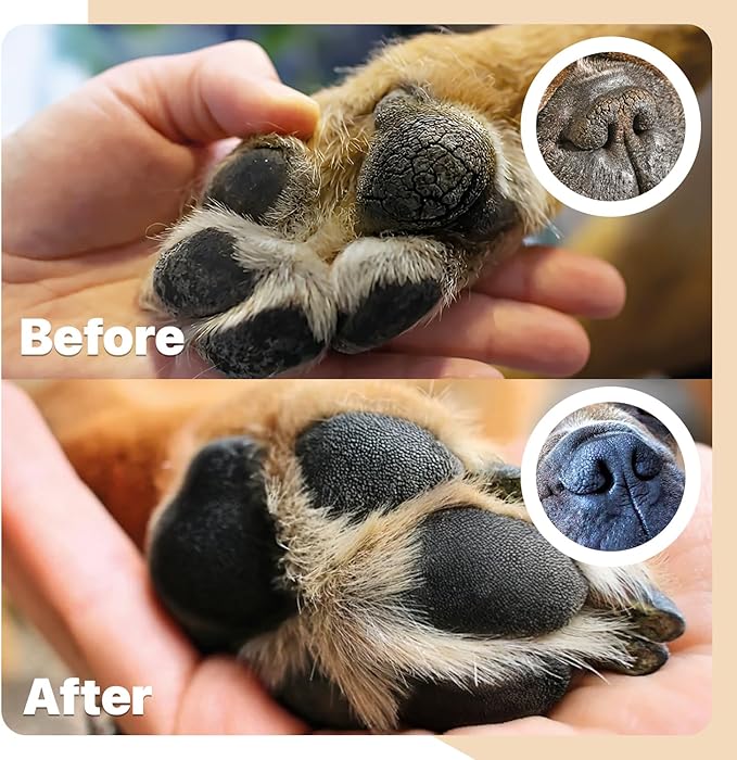 CHARLIE'S PAWS Paw Balm for Dog and Cat Paw Pad Balm Dog Nose Balm Cat Butter Paw Moisturizer Protect Dry Cracked Paw Foot Paw Elbows with 100% Natural Oil 3.5 Oz (Aloe & Vanilla)