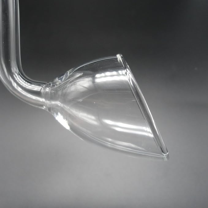 Glass Lily Pipe Outflow for Aquarium Planted Tank (10mm for 9/12mm (3/8" ID) tubing)
