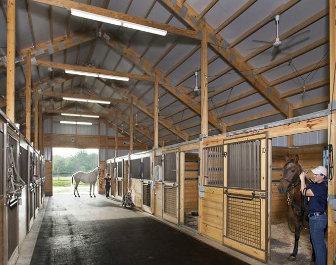 American Floor Mats - Horse/Stable Mats - Heavy Duty Stall Mats - Thick, Durable Rubber Flooring Solid Black 3/4" Thick - 3' x 4' Mat