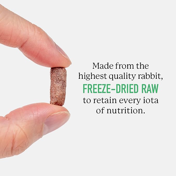 Dr. Harvey's Rabbit Bites Freeze-Dried Raw Dog Treats - Single Ingredient, All-Natural Rabbit Meat Protein for Dogs, Allergen-Free - 7 Ounces (3 Pack)