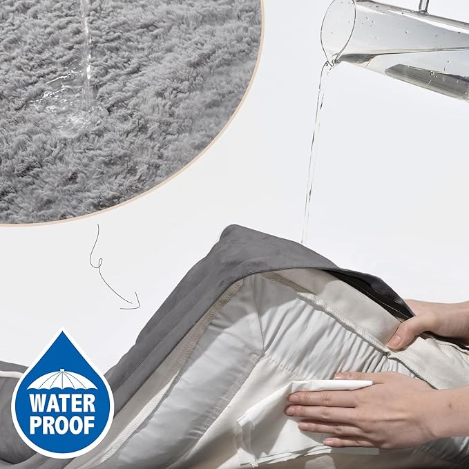 Comfort Expression Waterproof Orthopedic Foam Dog Beds for Extra Large Dogs Durable Dog Sofa The Pet Bed Washable Removable Cover with Zipper and Non-Slip Bottom Bolster