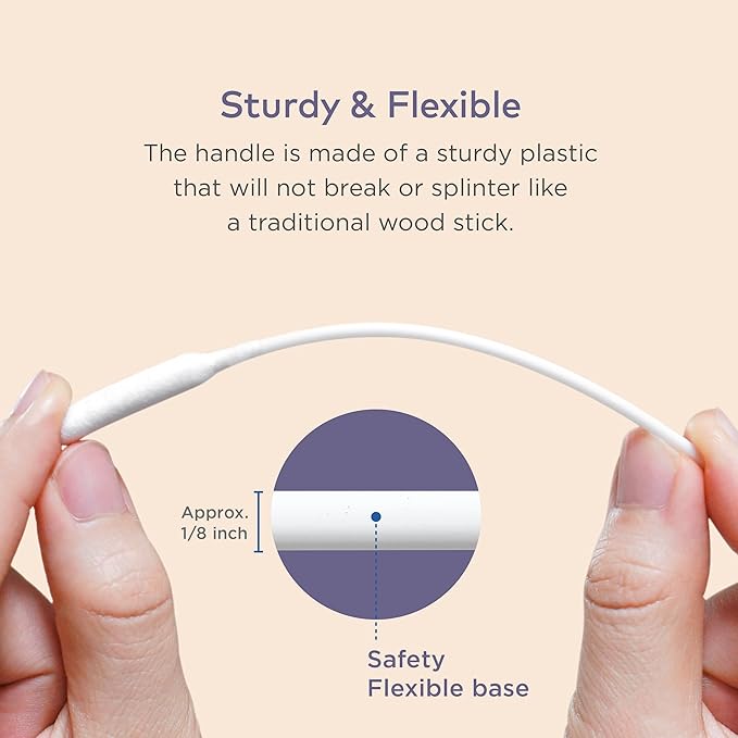 Cotton Swabs for Dogs and Cats - Cat & Dog Ear Cleaner Long Cotton Swab - Extra Long Stick, Cat & Dog Ear Cleaning Kit for Puppies and Pets, Multipurpose Pet Cotton Swabs for Ears (100 Buds)