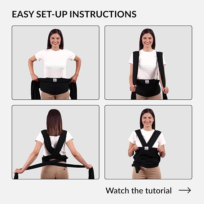 Dog Sling Carrier for Small Dogs - Anti-Anxiety Cat Sling, Puppy Pouch - Pet Sling in Gray Black Blue Green Pink Yellow (Black, Standard)