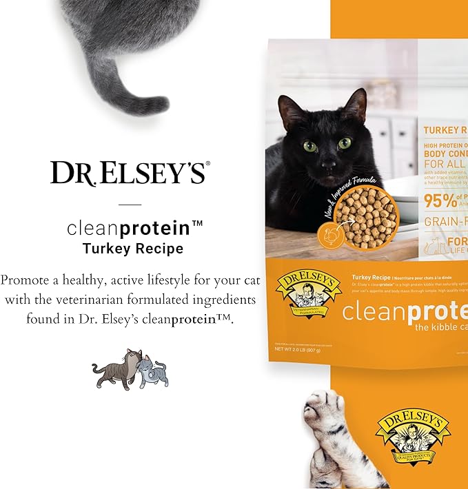 Dr. Elsey's cleanprotein Turkey Cat Kibble 2 lb. Bag
