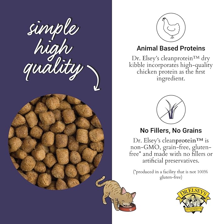Dr. Elsey's cleanprotein Chicken Cat Kibble 6.6 lb. Bag