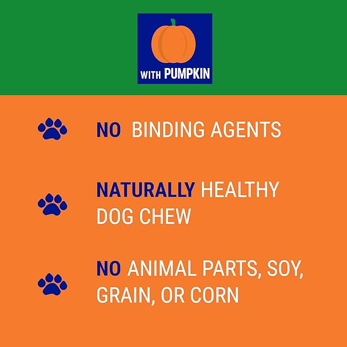 Churro Pumpkin and Cheese Treats | Cheese Churro | Lactose Free - Gluten Free - Grain Free | USA Made | for All Breeds | 11-13 Churros | Pumpkin