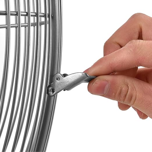 Global Industrial Deluxe Wall Mount Fan, 30" Diameter, Fixed and Oscillating Head, 3 Speed, 10,000 CFM at 1100 RPM, 1/2 HP, Tilting Head, For Indoor Use Only