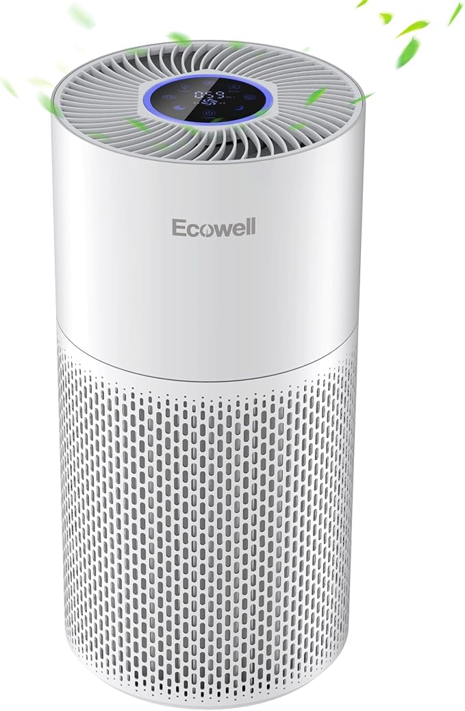 Air Purifiers for Home Large Room Cover 1640 sq.ft, Air Purifiers for Bedroom H13 True HEPA Filter Air Cleaner to Removes 99.97% Mold Pollen Smoke Pet Dander Dust Odor, ECOWELL Model: EAP360