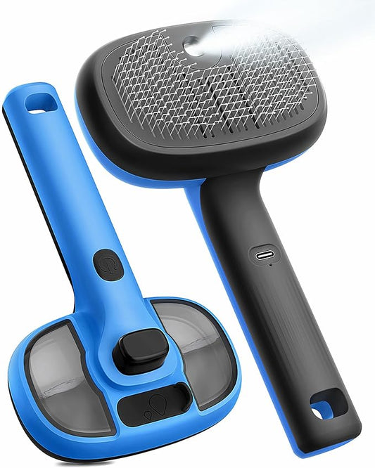 Cat Steam Brush for Shedding and Grooming,Pet Spray Hair Removal Comb,Deshedding Dog Brush for Short and Long Haired Dogs,Cat Brushes for Indoor Cats.