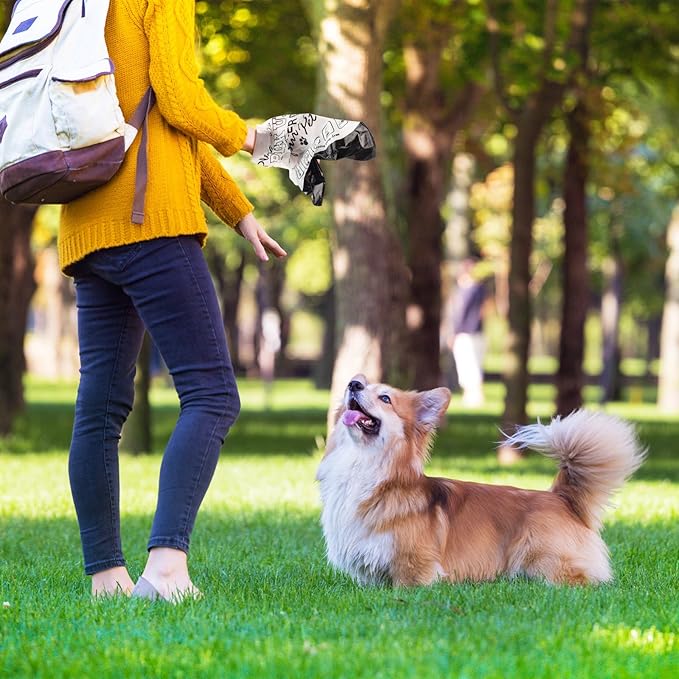 Ireer 500 Pcs Thick Header Dog Waste Bags Bulk Dog Poop Station Refills Pet Waste Bags Thicker Leakproof Disposal No More Warm Yuck Feeling for Home Outdoor Parks Communities Hoas