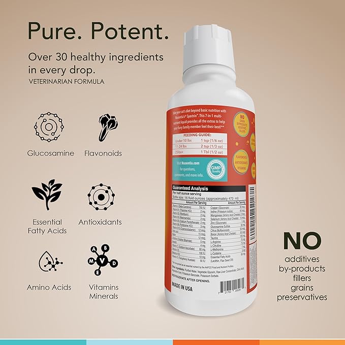 Cat Vitamins - Spectrin 16 OZ - Liquid Vitamin & Antioxidant Supplement for Cats - 96 doses