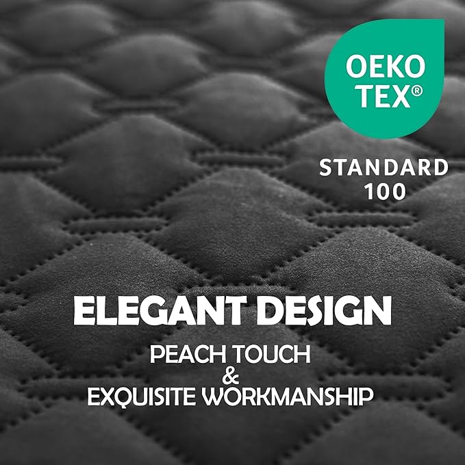 gogobunny 100% Double Sided Waterproof Dog Blanket Soft Pet Bed Cover Reversible Protect Furniture Couch Sofa Car for Puppy Large Dog Cat (Dark Charcoal/Light Charcoal, 82x120 Inch (Pack of 1))