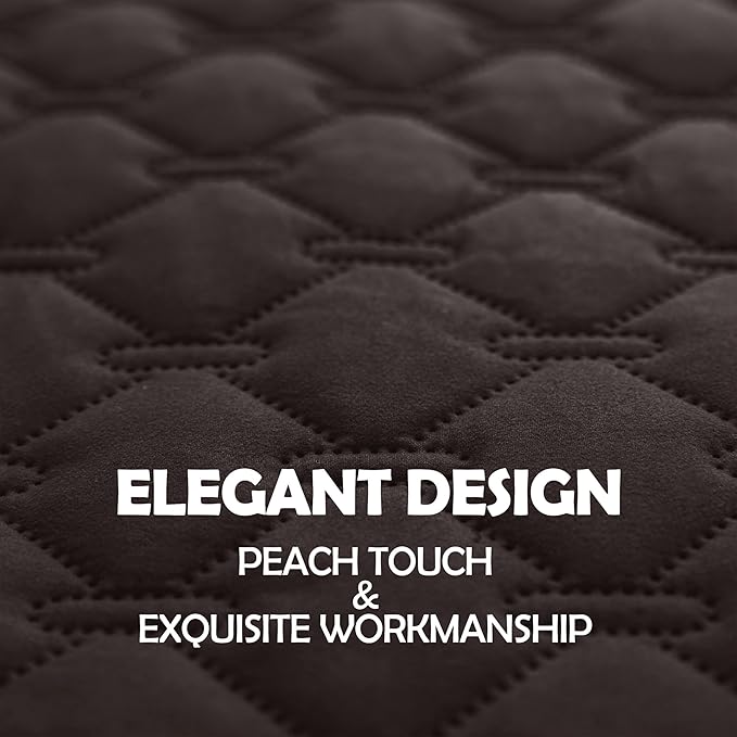 gogobunny 100% Double Sided Waterproof Dog Blanket Soft Pet Bed Cover Reversible Protect Furniture Couch Sofa Car for Puppy Cat Kids (Dark Coffee/Light Coffee, 30x80 Inch (Pack of 1))