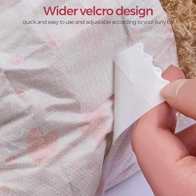 Disposable Female Dog Diapers, 40 Count, S (Waist 16.9”-19.7”), Wetness Indicator, Ultra Protection, Leak Proof, Super Absorbent, Soft