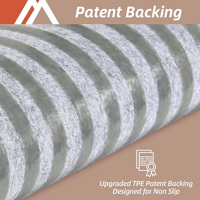 COSY HOMEER Edging Stair Treads Non-Slip Carpet Mat 28inX9in Indoor Stair Runners for Wooden Steps, Edging Stair Rugs for Kids and Dogs, 100% Polyester TPE Backing (15pc, Beige)